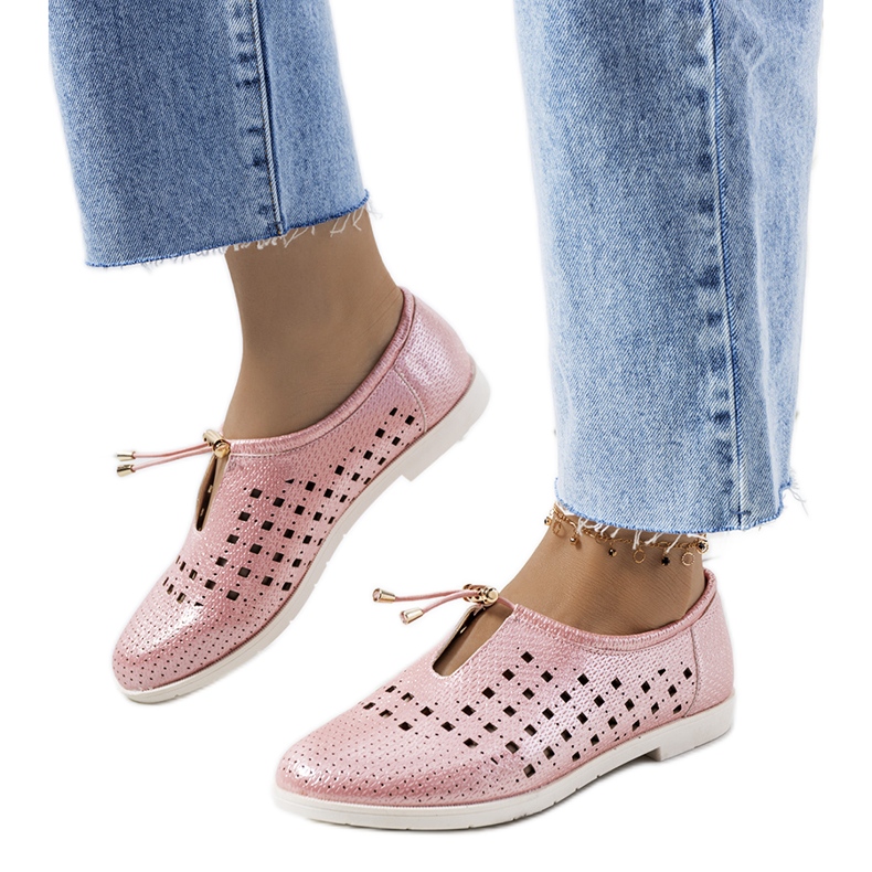 Cassinian vaaleanpunaiset harjakattoiset kengät vaaleanpunainen