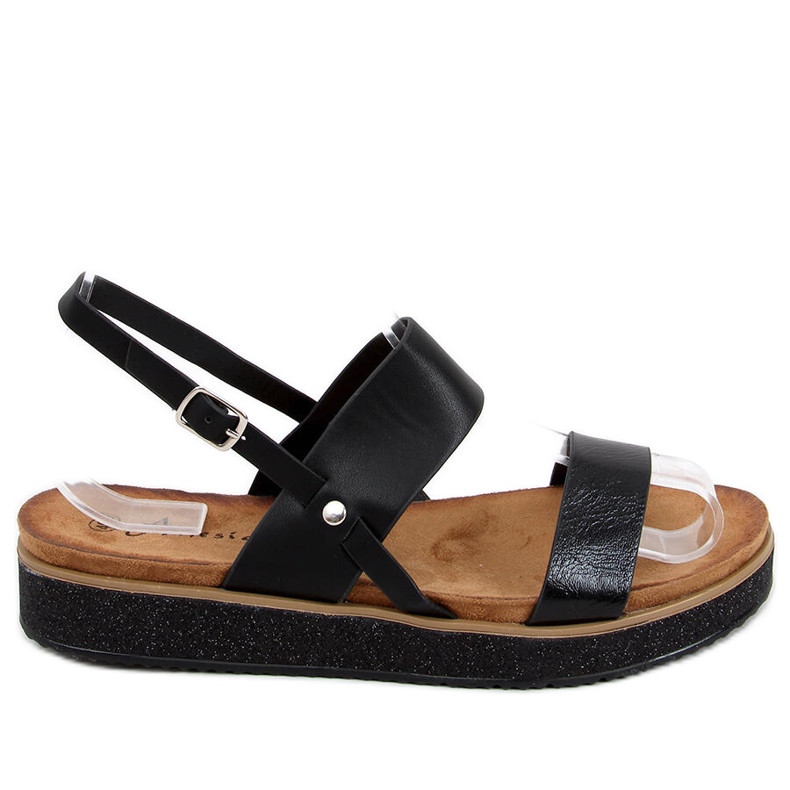 Maiden Black naisten sandaalit musta