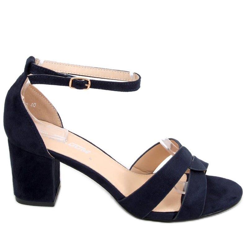 Moly Blue korkeakorkoiset sandaalit laivastonsininen