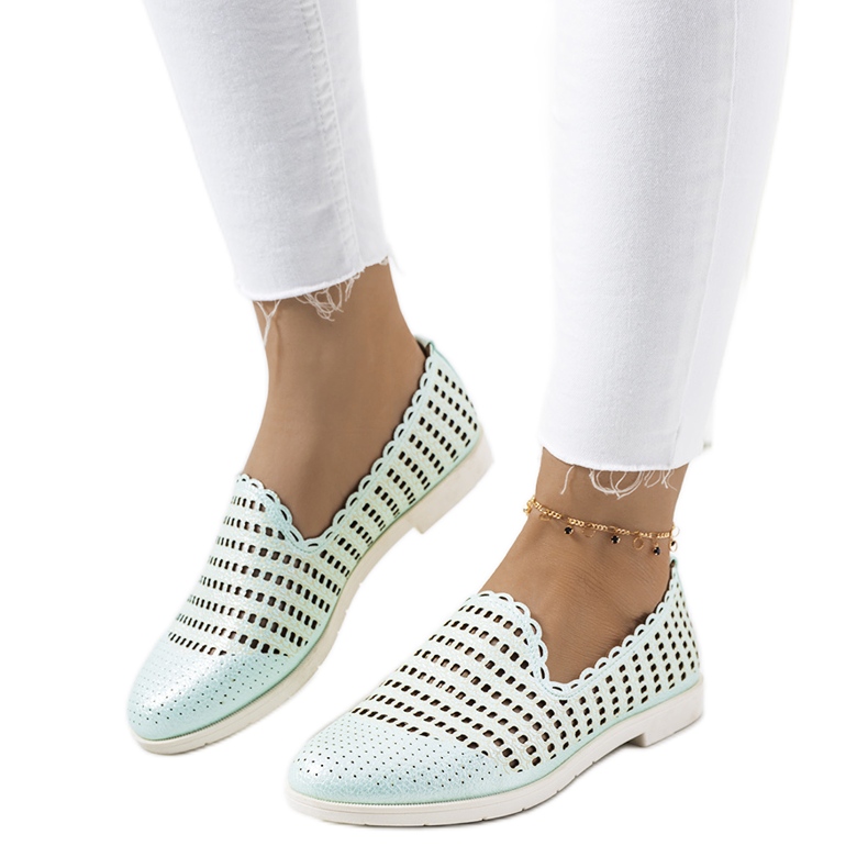 Naja vihreät harjakattoiset naisten housut