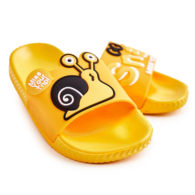 Vaaleat lasten keltaiset etanatossut keltainen