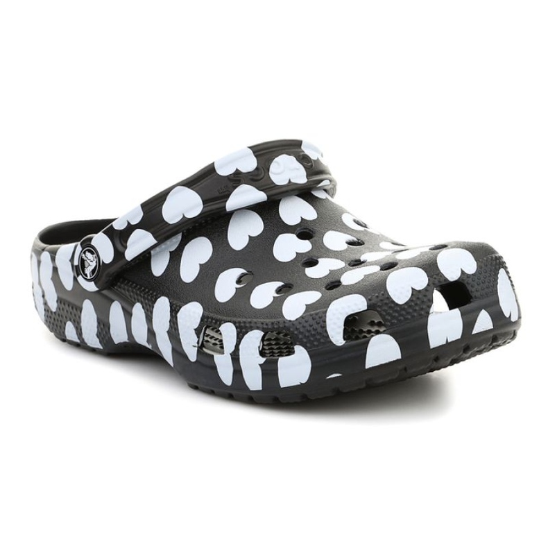 Crocs Classic Heart Print Clog W 207679-066 musta
