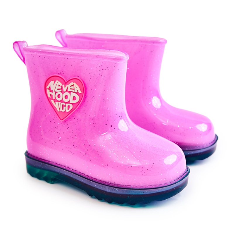 Lasten Brocade Rain Boots Fuksia vaaleanpunainen