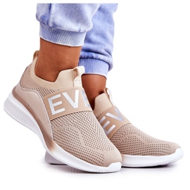 Vinceza Naisten urheilukengät Slip-on beige Lorane