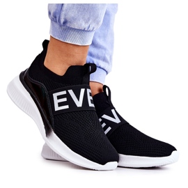 Vinceza Naisten urheilukengät, Slip-on Black Lorane musta