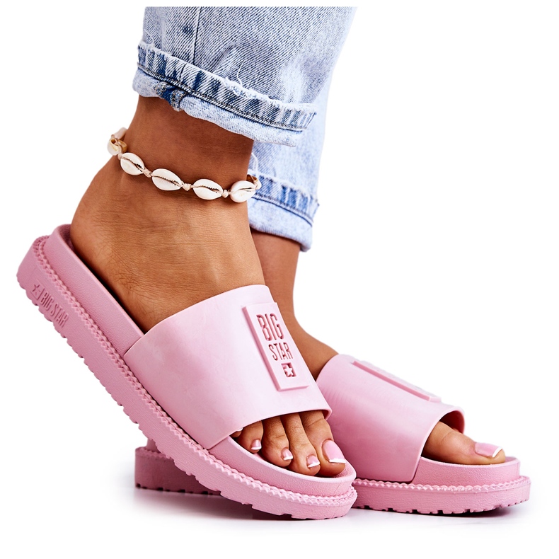 Naisten tossut Big Star JJ274A303 Pinkki vaaleanpunainen