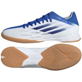 Adidas X SpeedFlow.3 GW7491: n valkoisen sinisen jalkapallokengissä valkoinen valkoinen
