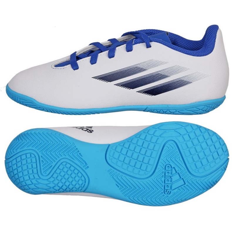 Adidas X Speedflow.4 Jr GW7527 -jalkapallokengät valkoinen valkoinen