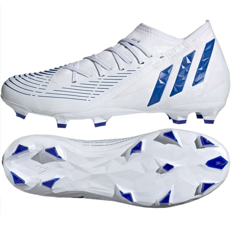 Adidas Predator Edge.3 Fg M GW2273 jalkapallokengät valkoinen valkoinen