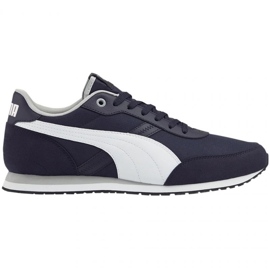 Puma St Runner Essential M 383055 04 valkoinen tummansininen