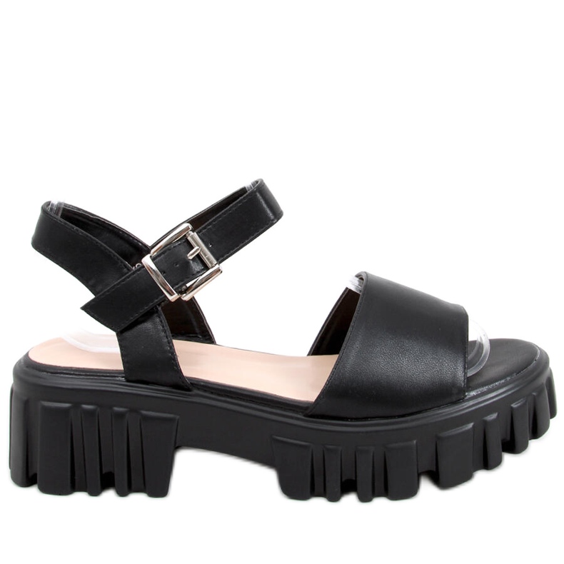 Dianne Mustat korkeapohjaiset sandaalit