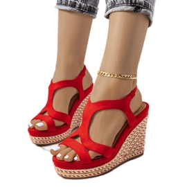 Punaiset espadrillit Cedar-kiilassa punainen