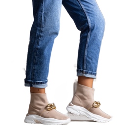 Ruskeat tennarit Taryn-ketjulla beige