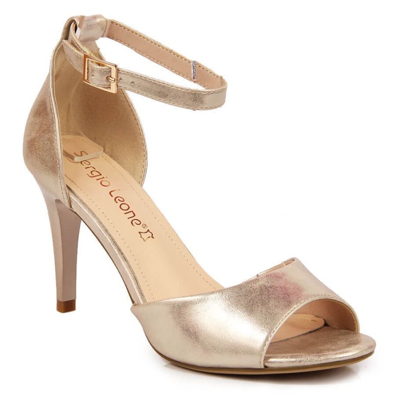 Sandaalit korkokengissä Sergio Leone W SK374A kultaa kultainen