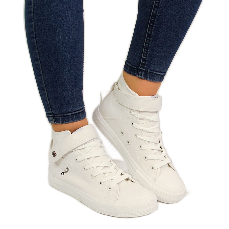 Valkoiset tarranauhalliset tennarit Big Star V274541SS20 valkoinen