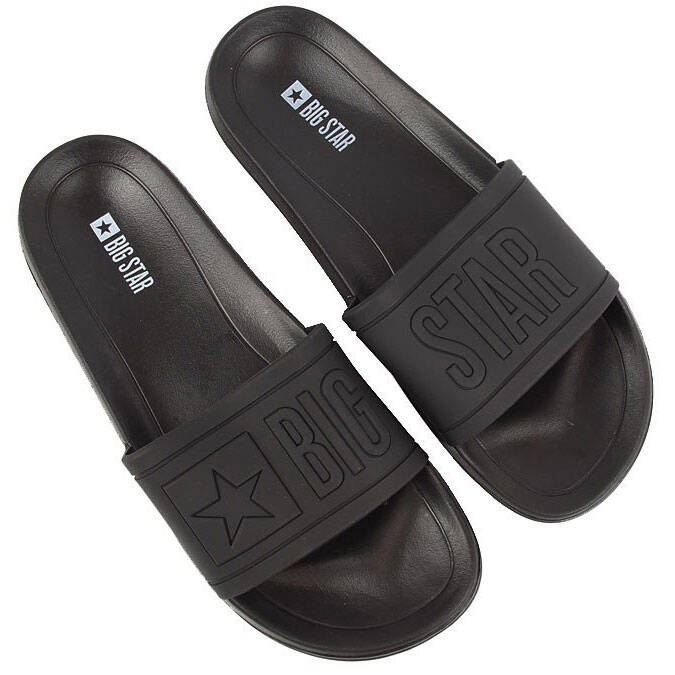 Miesten mustat kumiset rantatossut Big Star DD174690