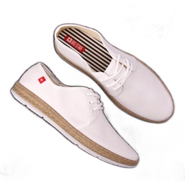 Naisten valkoiset espadrillit Big Star FF276043 valkoinen