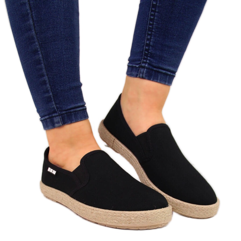 Naisten mustat espadrillit Big Star DD274017