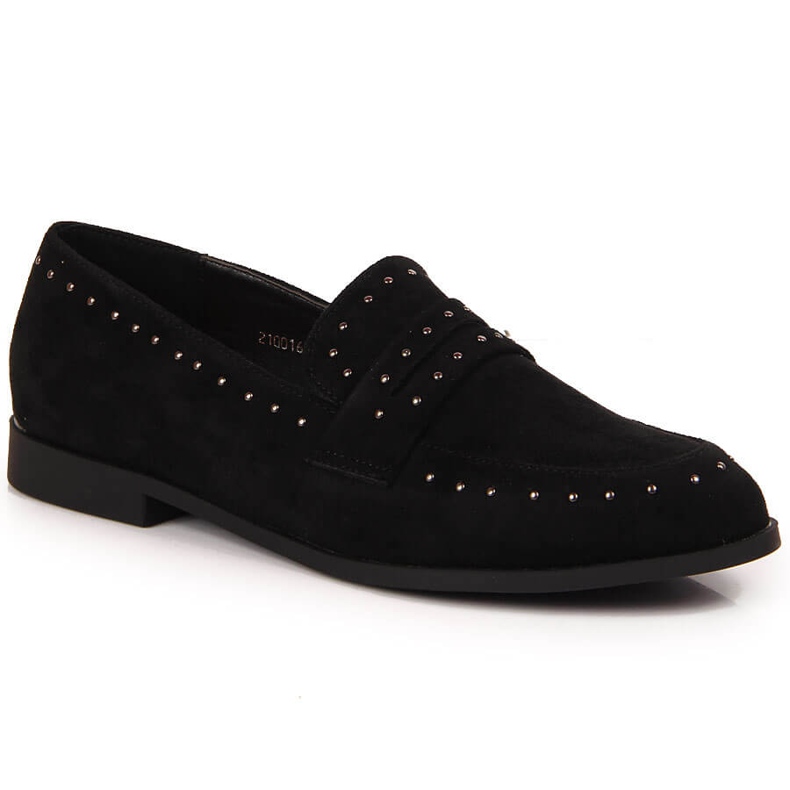 Naisten mokkakengät niiteillä musta Laura La.Fi