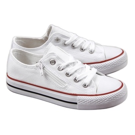 News Lasten matalat lenkkarit vetoketjulla, valkoinen UUTISET