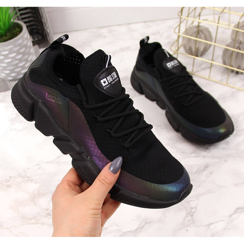 Black Big Star FF274A053 mustat naisten urheilukengät