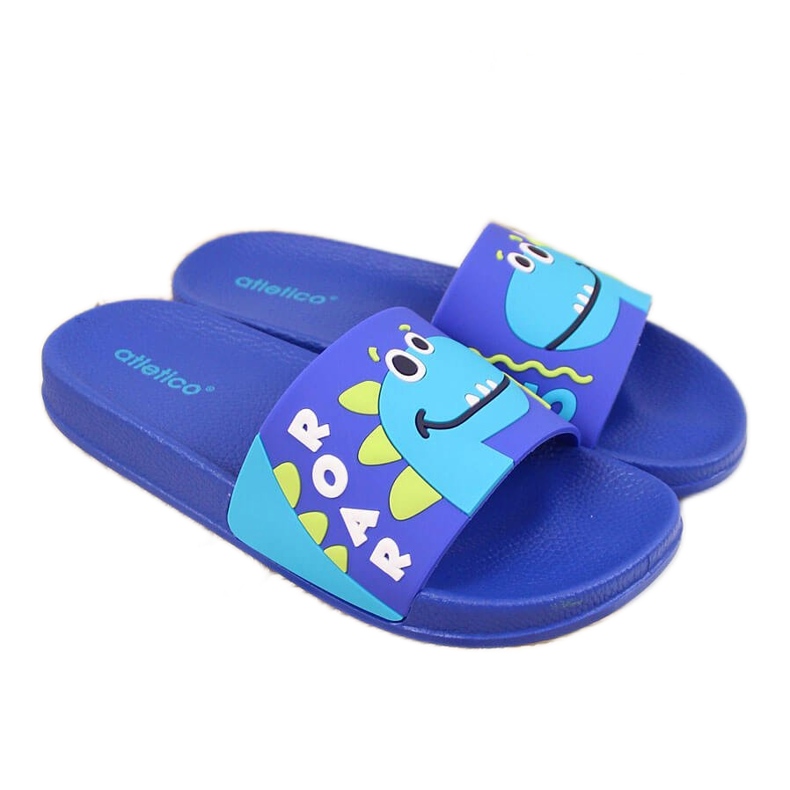 Atleticon siniset poikien allastossut sininen