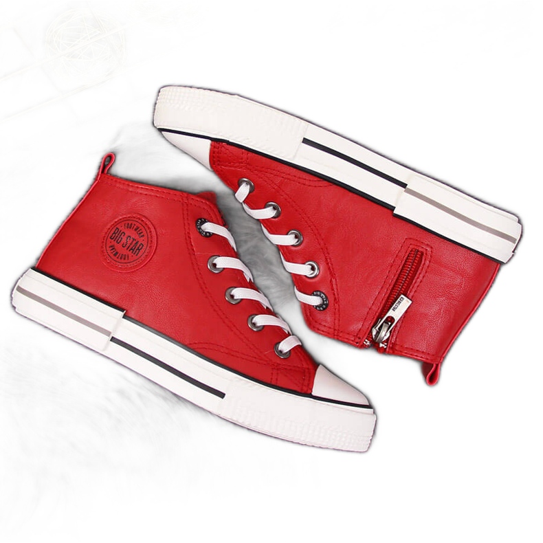 Lasten lenkkarit ekonahka punainen Big Star II374005