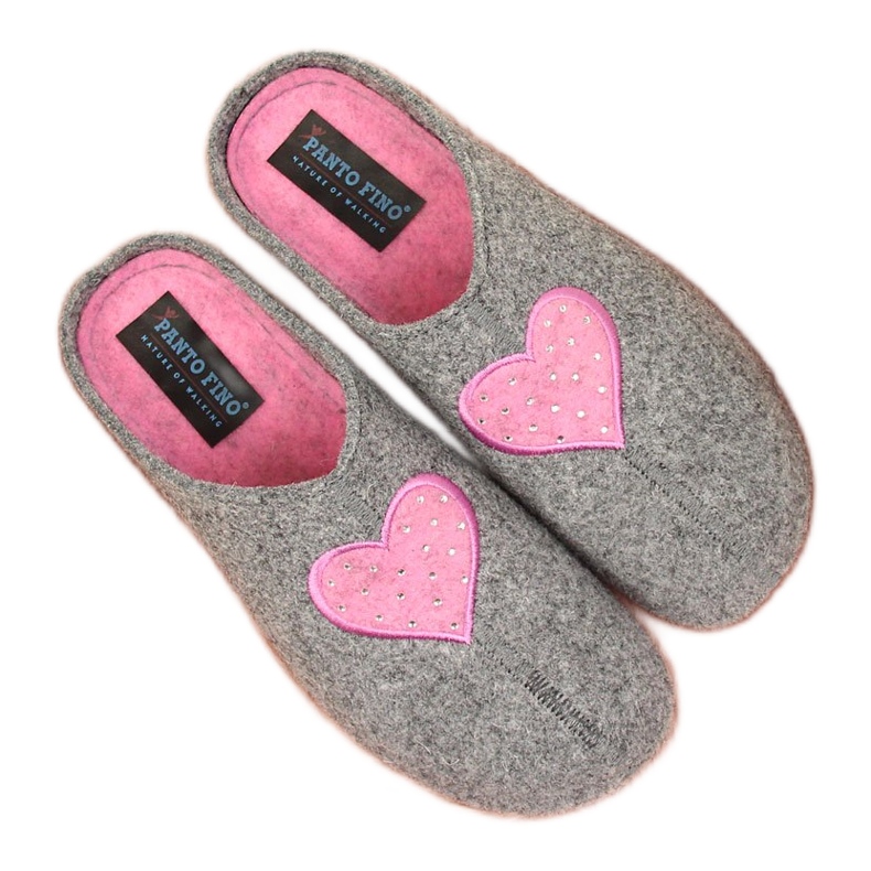Naisten kotitossut huovanharmaalla Panto Finolla