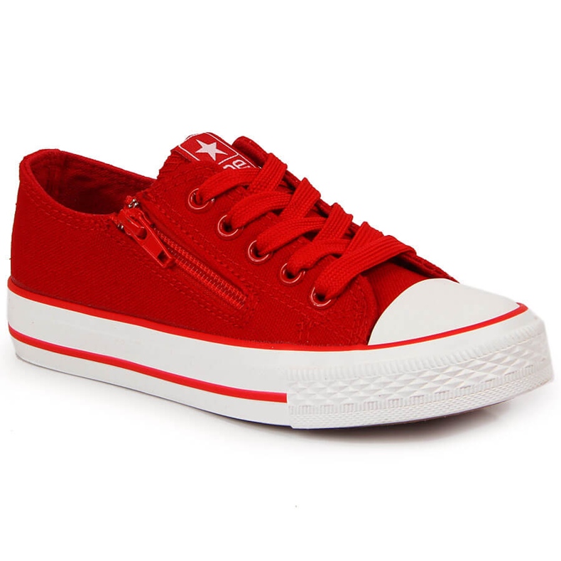 News Lasten punaiset lenkkarit vetoketjulla UUTISET punainen