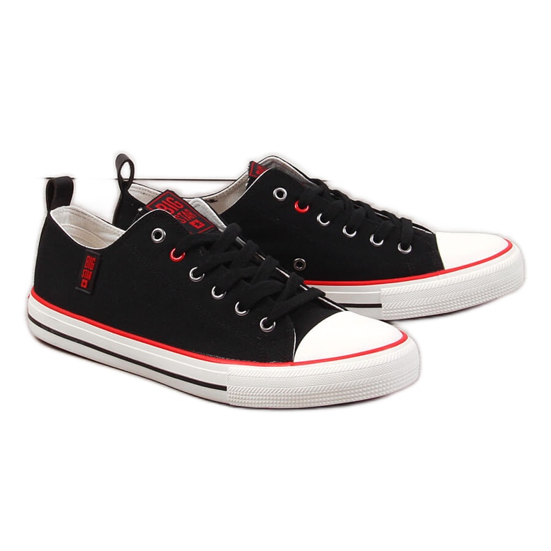 Miesten mustat tekstiilimatalat lenkkarit Big Star JJ174061