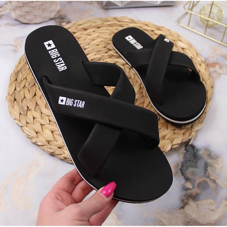 Mustat vaahtomuovitossut Big Star JJ274A338