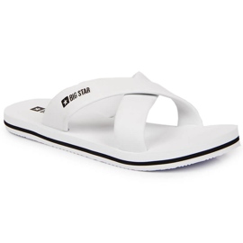 Valkoiset vaahtomuovitossut Big Star JJ274A339 valkoinen