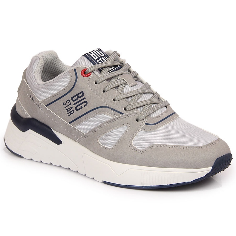 Harmaa Miesten vapaa-ajan urheilukengät Big Star JJ174276