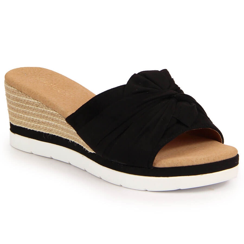 Naisten mustat kiilatossut Potocki