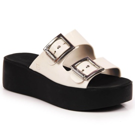 Naisten kumitossut alustalla Zaxy HH285181 valkoinen