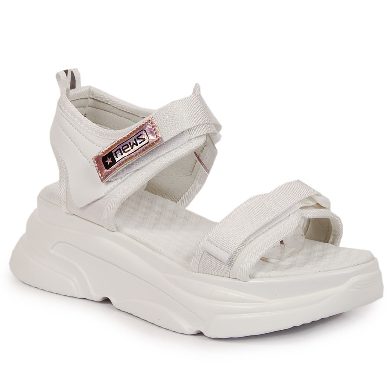 News Naisten valkoiset sandaalit urheilutasolla UUTISET valkoinen