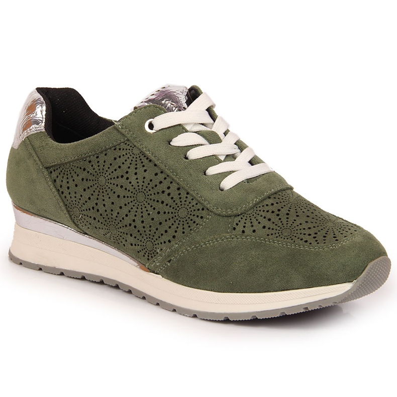 Naisten mokkanahkanvihreät Jezzi-lenkkarit