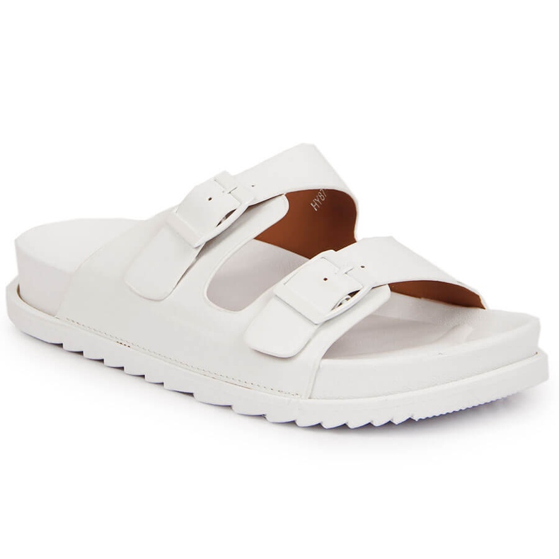 S.Barski Naisten kumitossut soljilla, valkoinen S. Barski