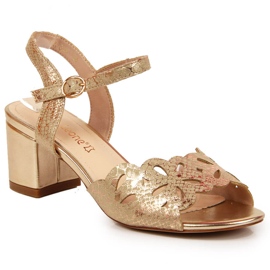 Sergio Leonen naisten sandaalit kultapylväässä kultainen