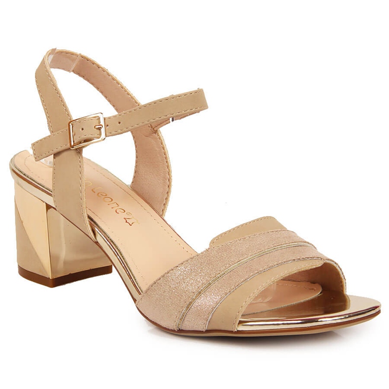 Sergio Leonen naisten sandaalit kultapylväässä kultainen