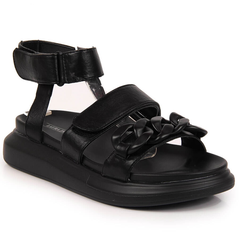 Mustat Laura La.Fi alustasandaalit