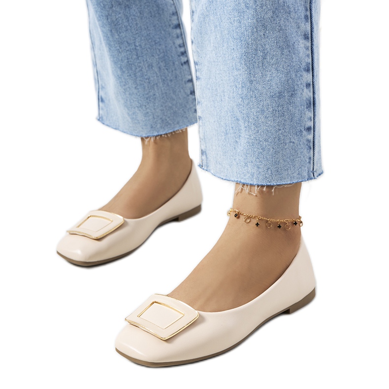 Purvis beige-ballerinat