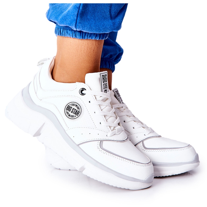 Urheilukengät Big Star II274314 Platform Valkoinen