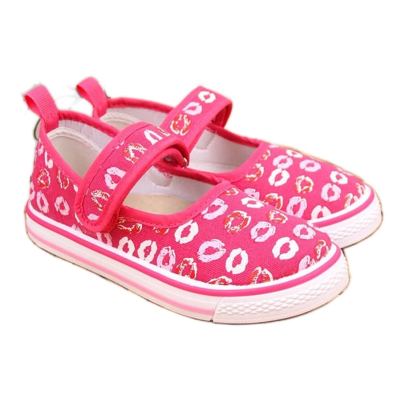 Velcro ballerinatossut päiväkotiin pinkki Jr Atletico vaaleanpunainen