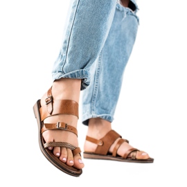 W. Potocki Potockin nahkaiset sandaalit ruskea