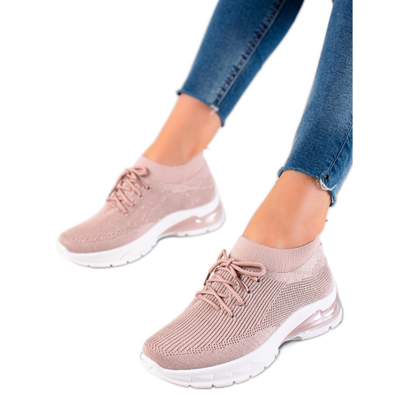 W. Potocki Urheilukengät Brocade Potockilla vaaleanpunainen