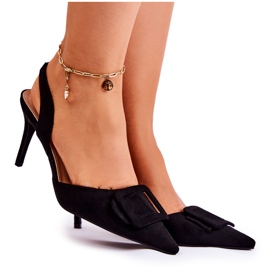 PS1 Mokkakorkokengät, joissa varvas musta Emberly Spitz