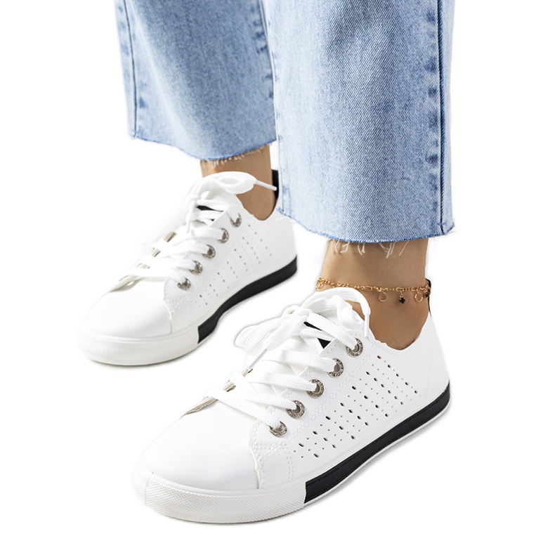 Tuuri naisten mustavalkoiset tennarit valkoinen