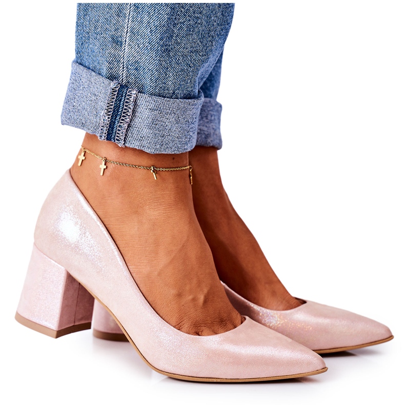 Lewski Shoes Satiinipumput, joissa Lewski -kengät 2801 vaaleanpunainen