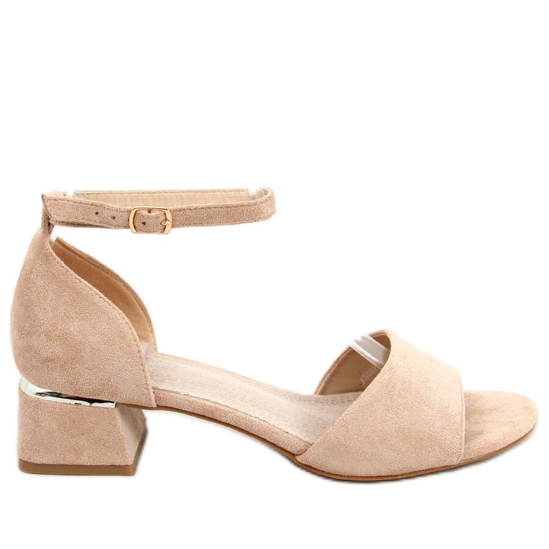 Ursula Khakin korkeakorkoiset sandaalit beige